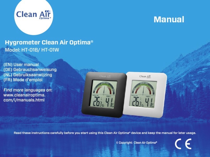 Clean Air Optima HT-01B Manuel utilisateur