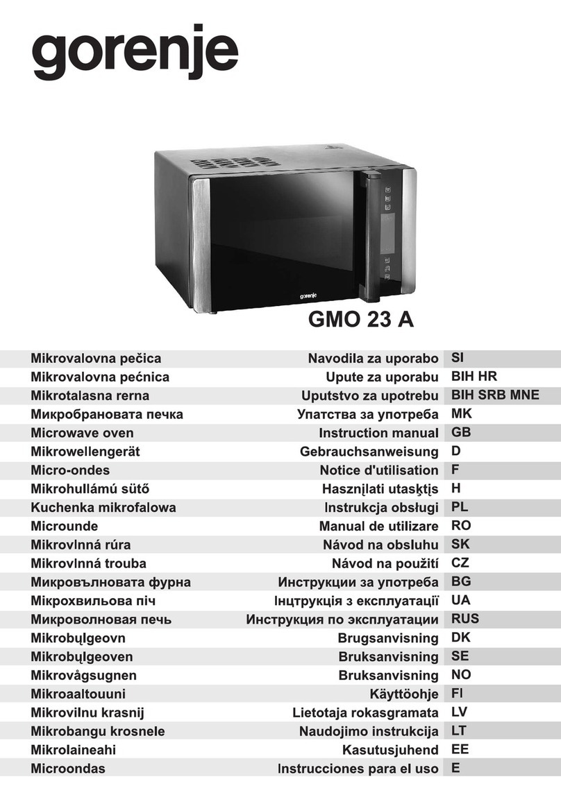 Gorenje GMO 23 A Manuel utilisateur