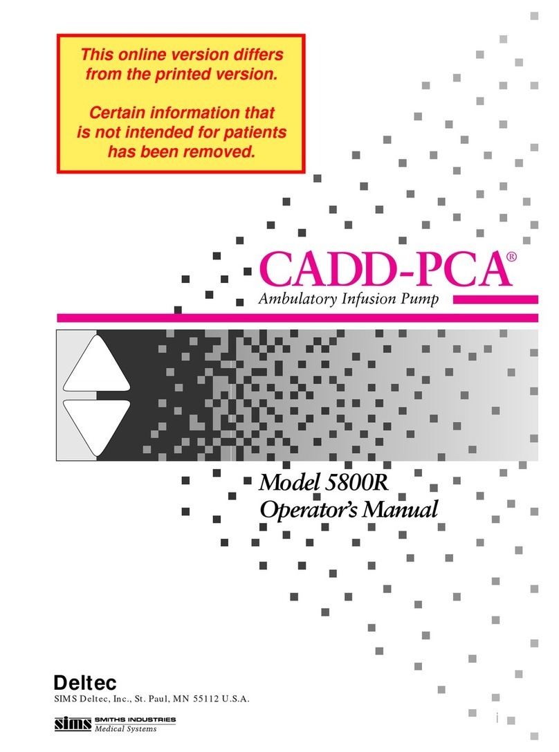 SIMS Deltec CADD-PCA 5800R Manuel utilisateur
