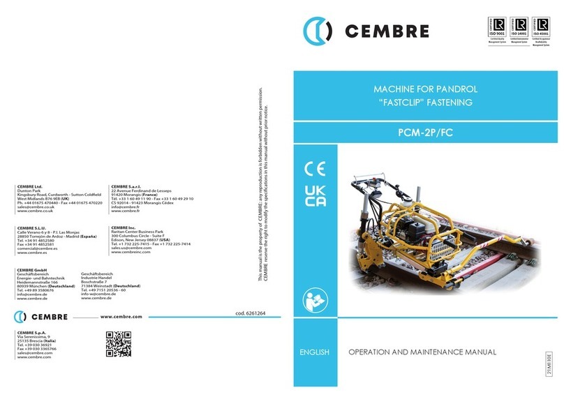 Cembre PCM-2P/FC Manuel utilisateur
