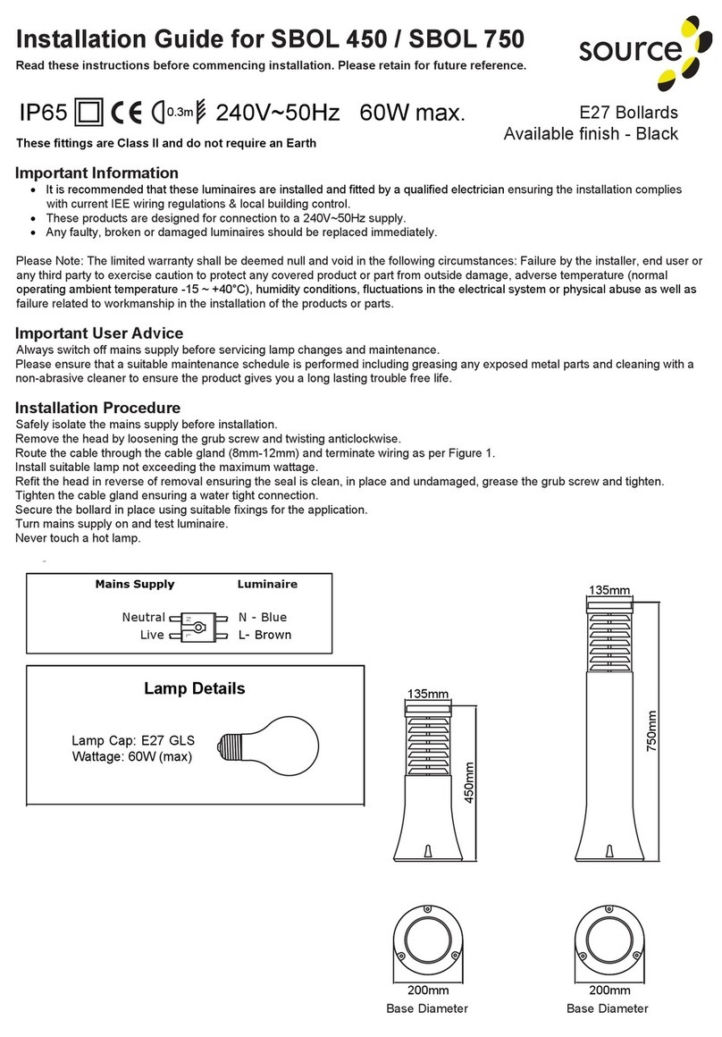 Source SBOL 450 Manuel utilisateur Source SBOL 450 Manuel utilisateur