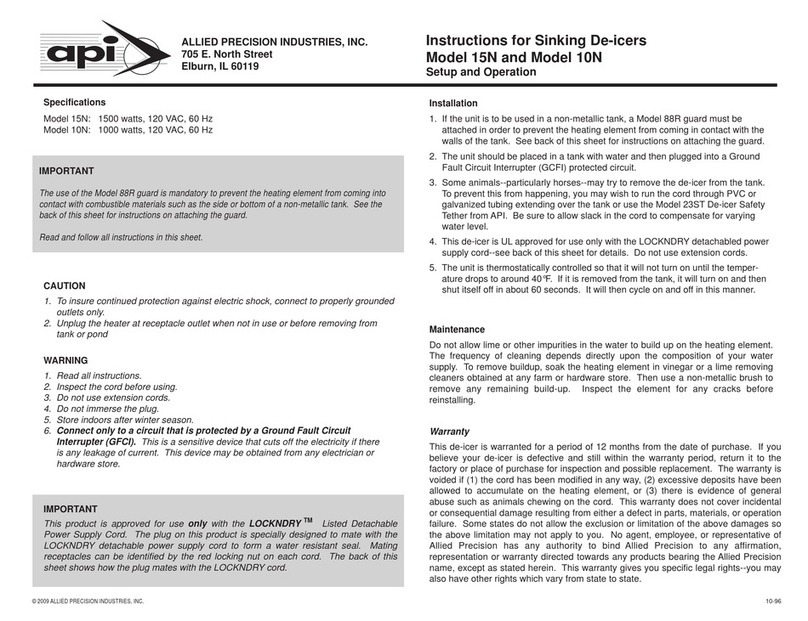 API 15N Manuel utilisateur API 15N Manuel utilisateur