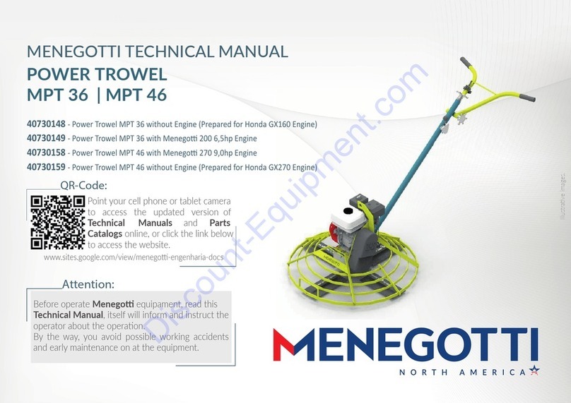 MENEGOTTI MPT 36 Manuel utilisateur
