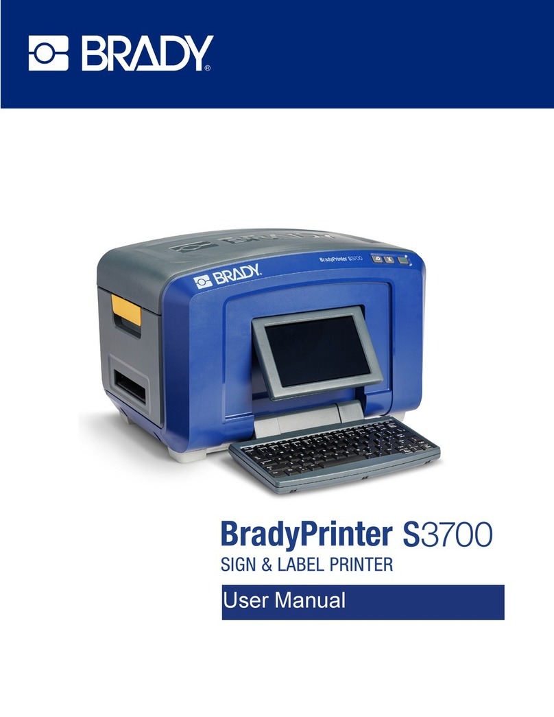 Brady BradyPrinter S3700 Manuel utilisateur