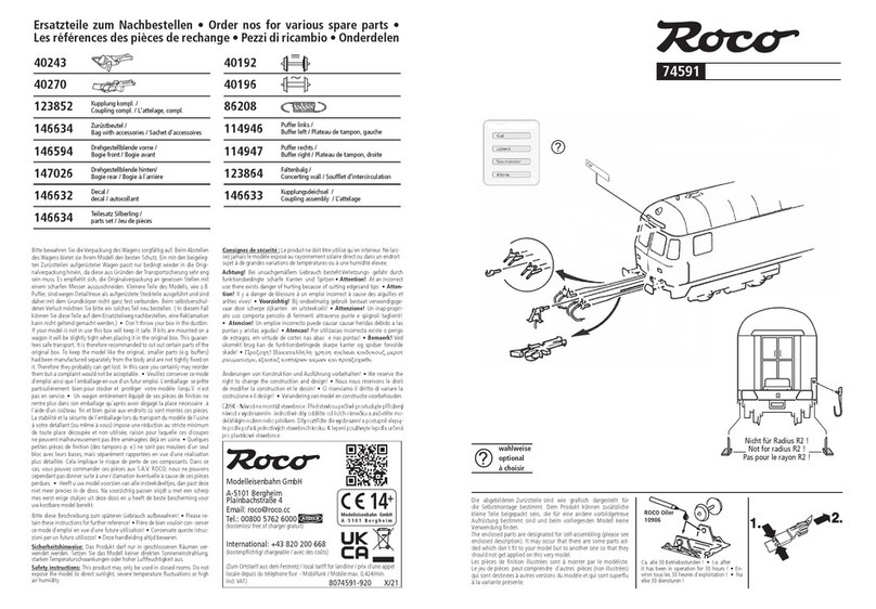 roco 74591 Manuel utilisateur