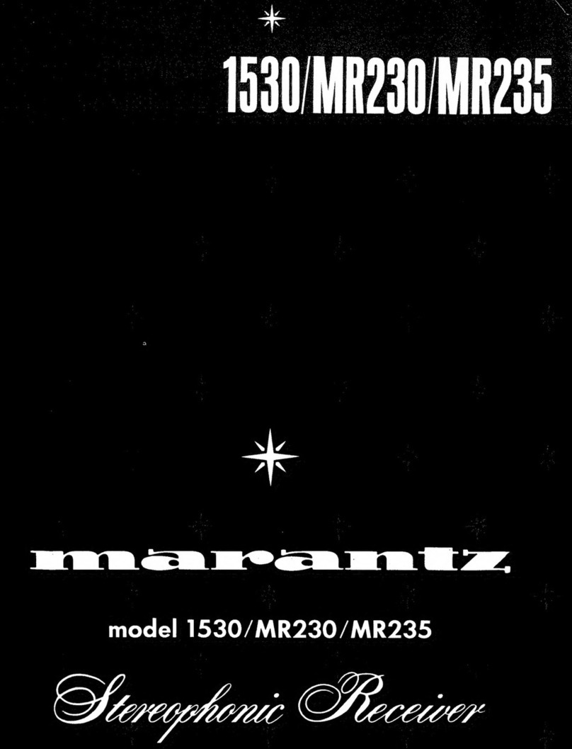 Marantz 1530 Manuel utilisateur Marantz 1530 Manuel utilisateur