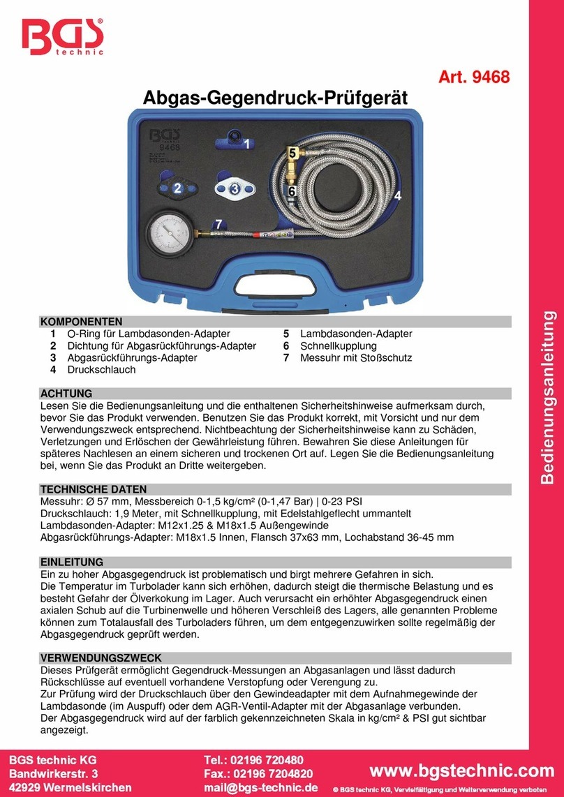 BGS technic 9468 Manuel utilisateur