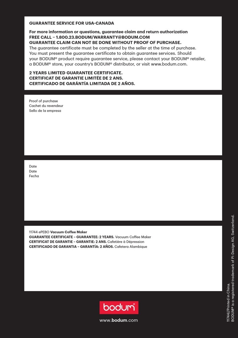 Bodum 11744 ePEBO Manuel utilisateur Bodum 11744 ePEBO Manuel utilisateur