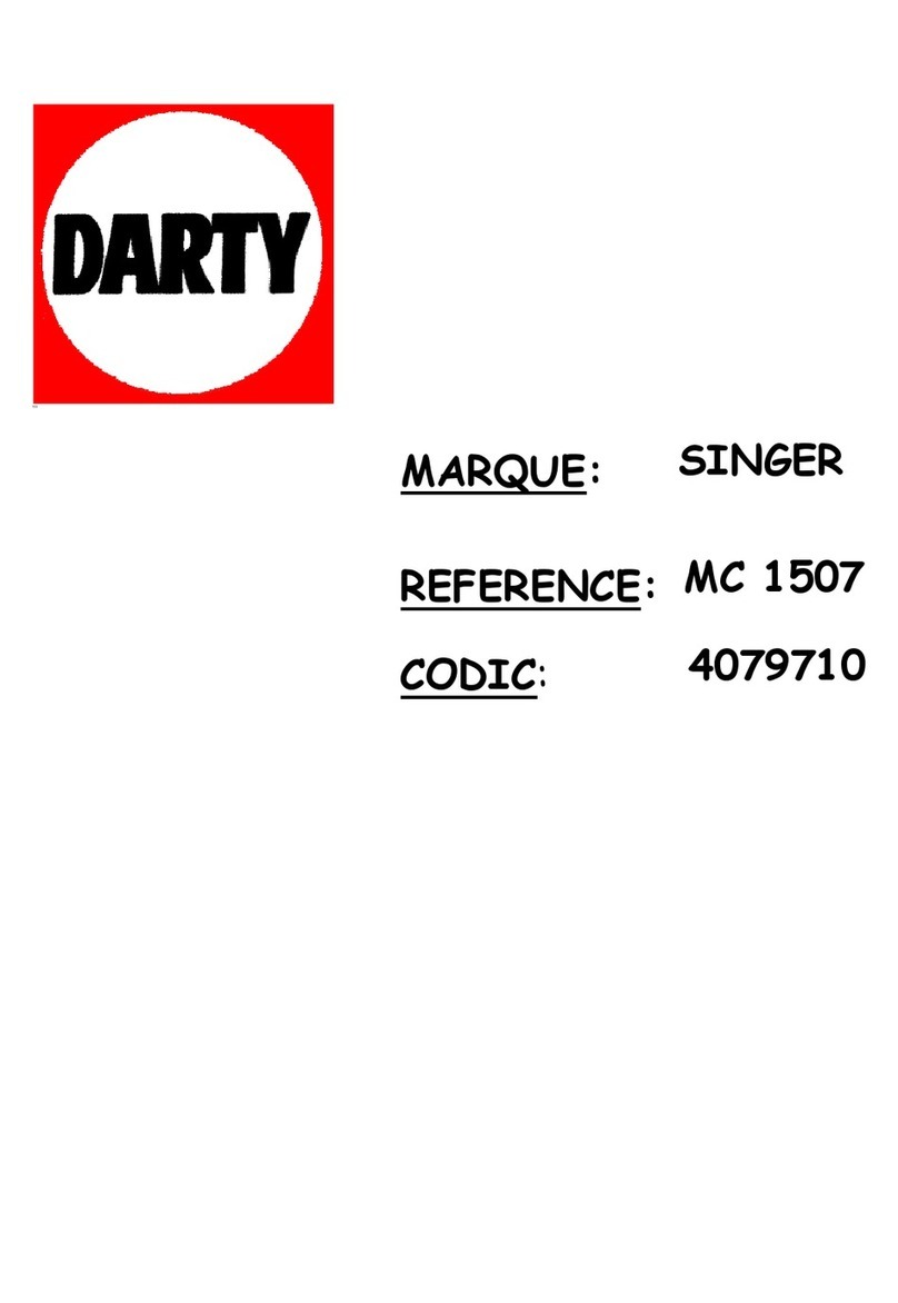 Singer MC 1507 Manuel utilisateur