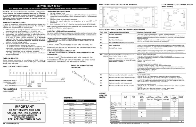 Frigidaire ES330 Guide de l'utilisateur