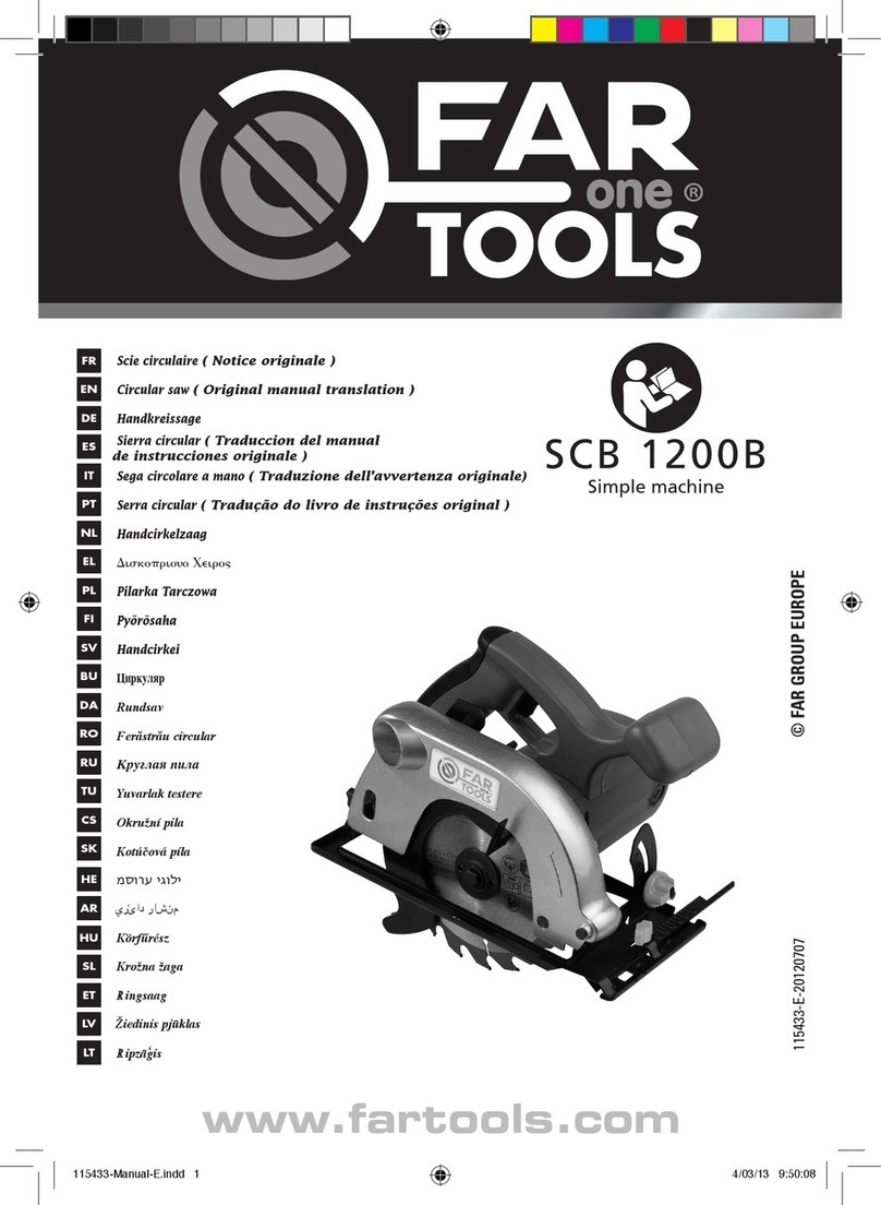 Far Tools SCB 1200B Manuel d'utilisation et d'entretien