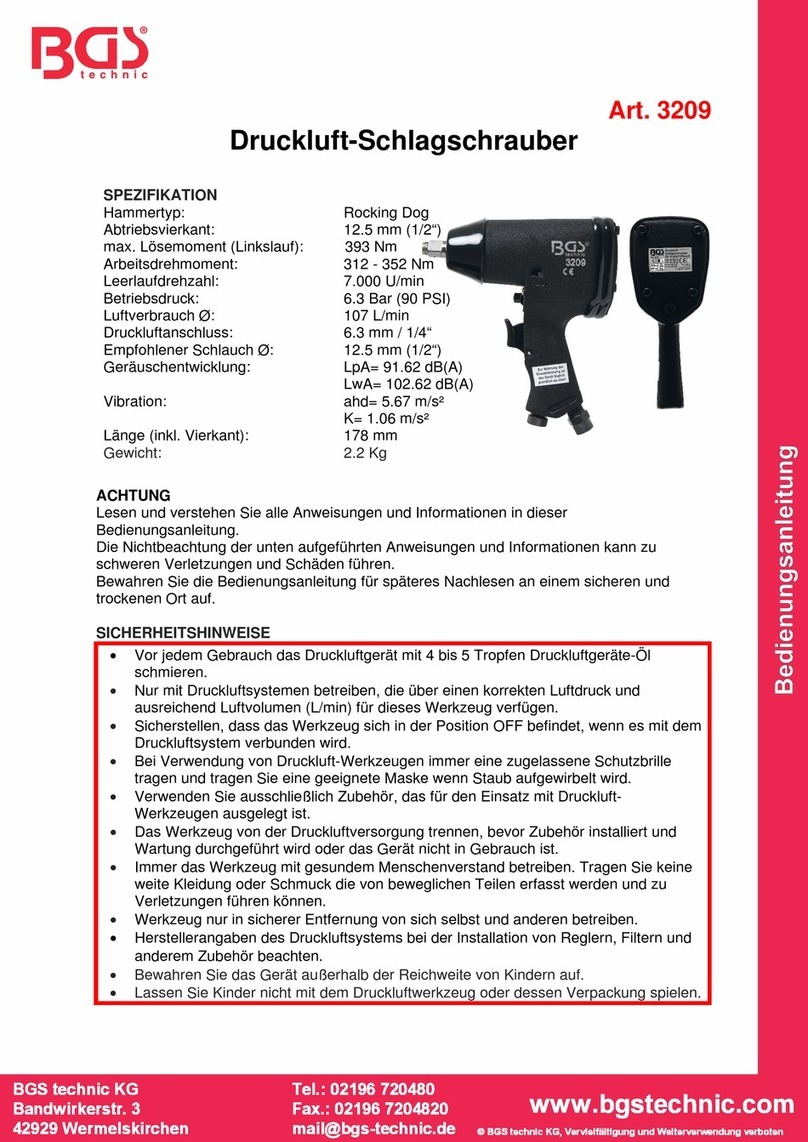 BGS technic 3209 Manuel utilisateur
