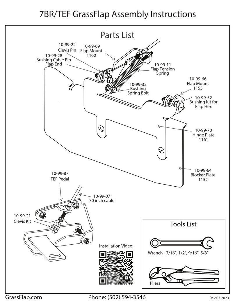 GrassFlap 7BR/TEF Manuel utilisateur