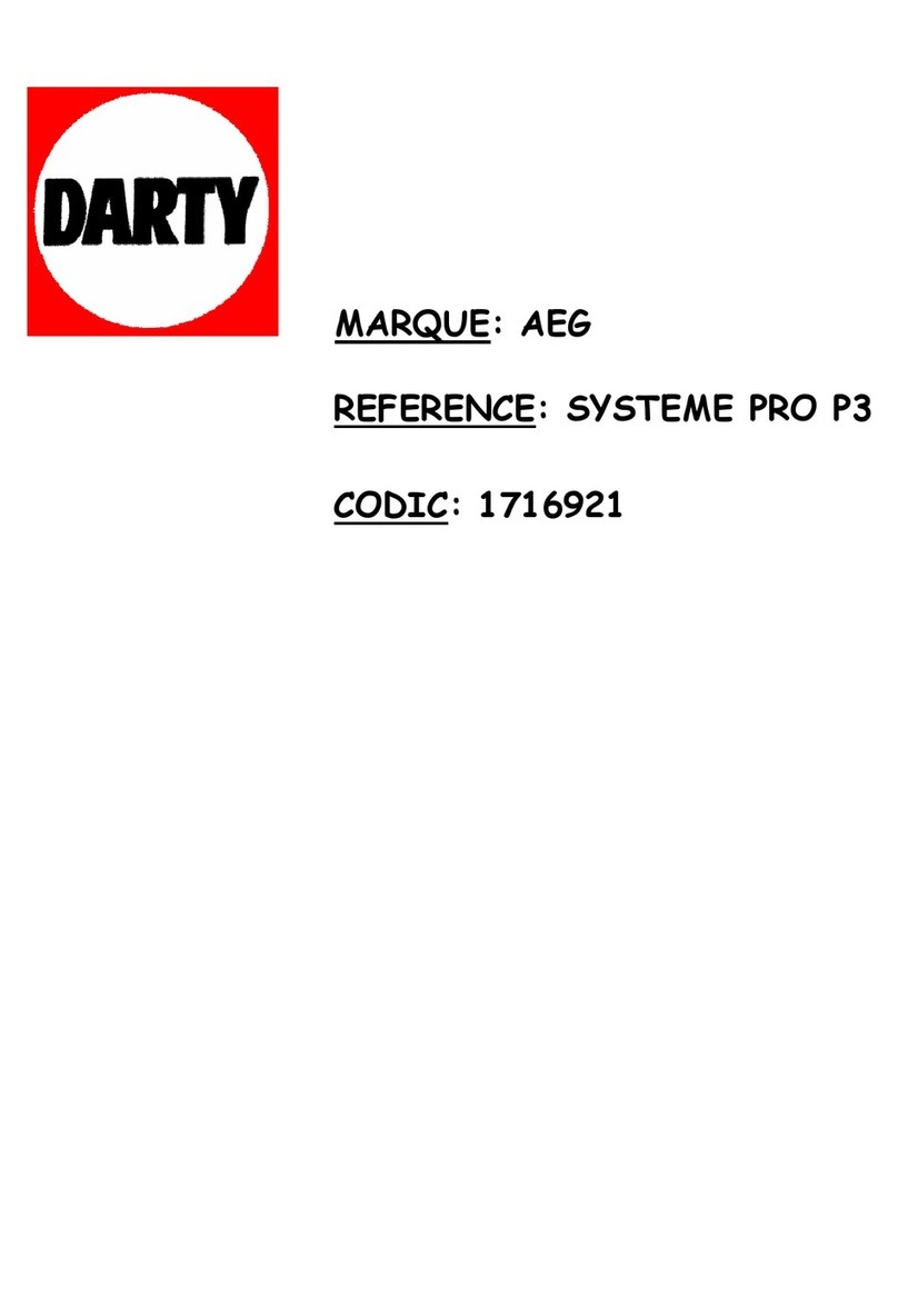 AEG SYSTEME PRO P3 Manuel utilisateur