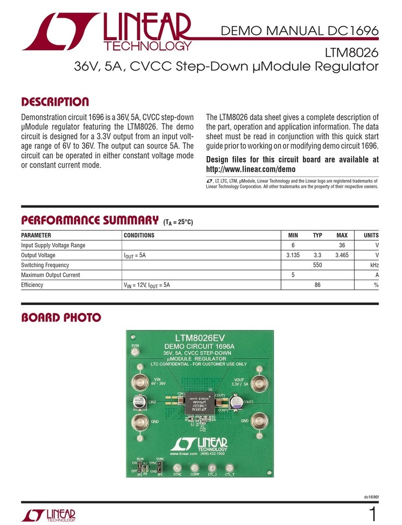Linear Technology DC1696 Guide de configuration rapide Linear Technology DC1696 Guide de configuration rapide