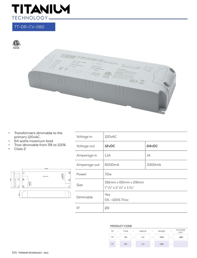 Titanium TT-DR-CV-080 Manuel utilisateur
