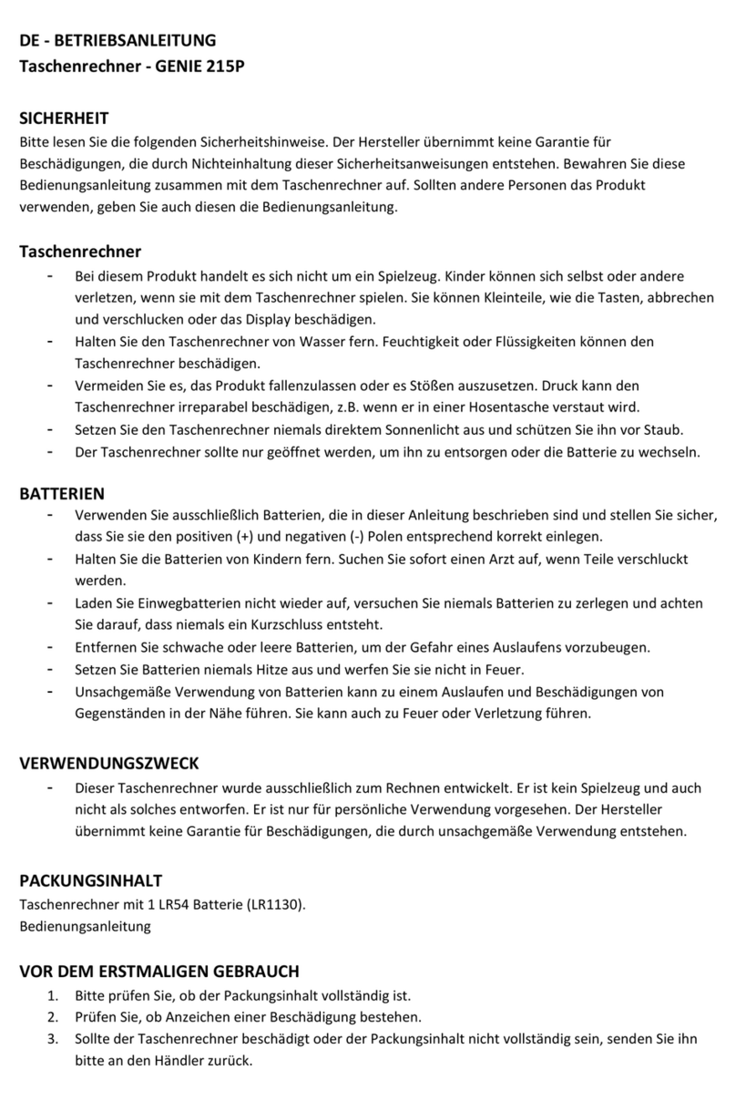 Genie 215P Manuel utilisateur