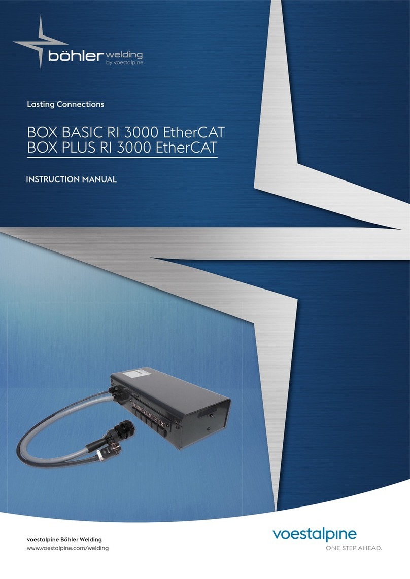voestalpine bohler welding BOX BASIC RI 3000 EtherCAT Manuel utilisateur