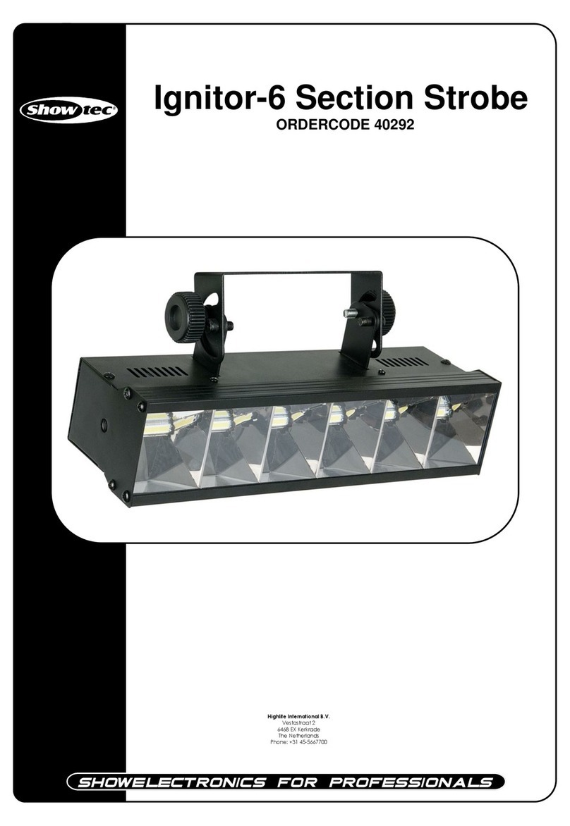 Show Tec Ignitor-6 Section Strobe Manuel utilisateur