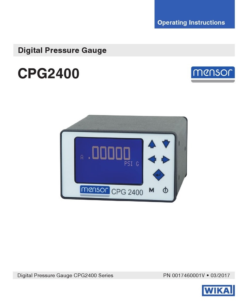 WIKA mensor CPG2400 Manuel utilisateur