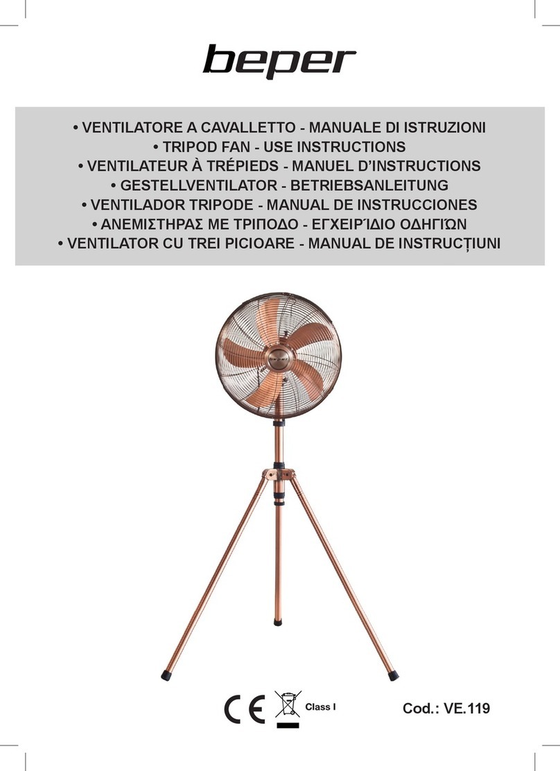 Beper VE.119 Manuel d'utilisation et d'entretien