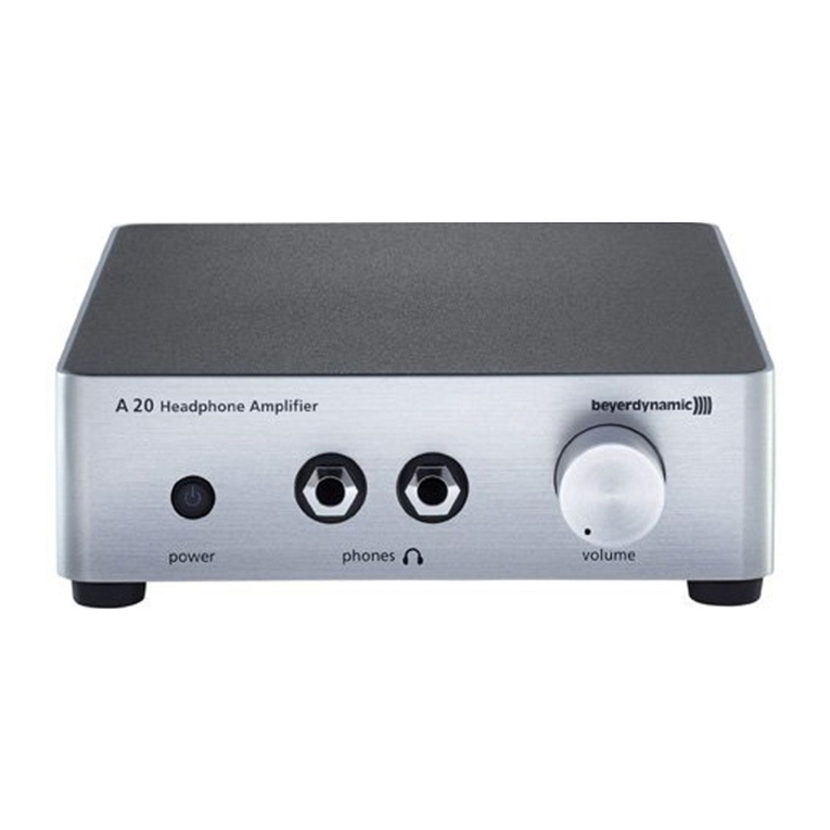 Beyerdynamic A 20 Manuel utilisateur