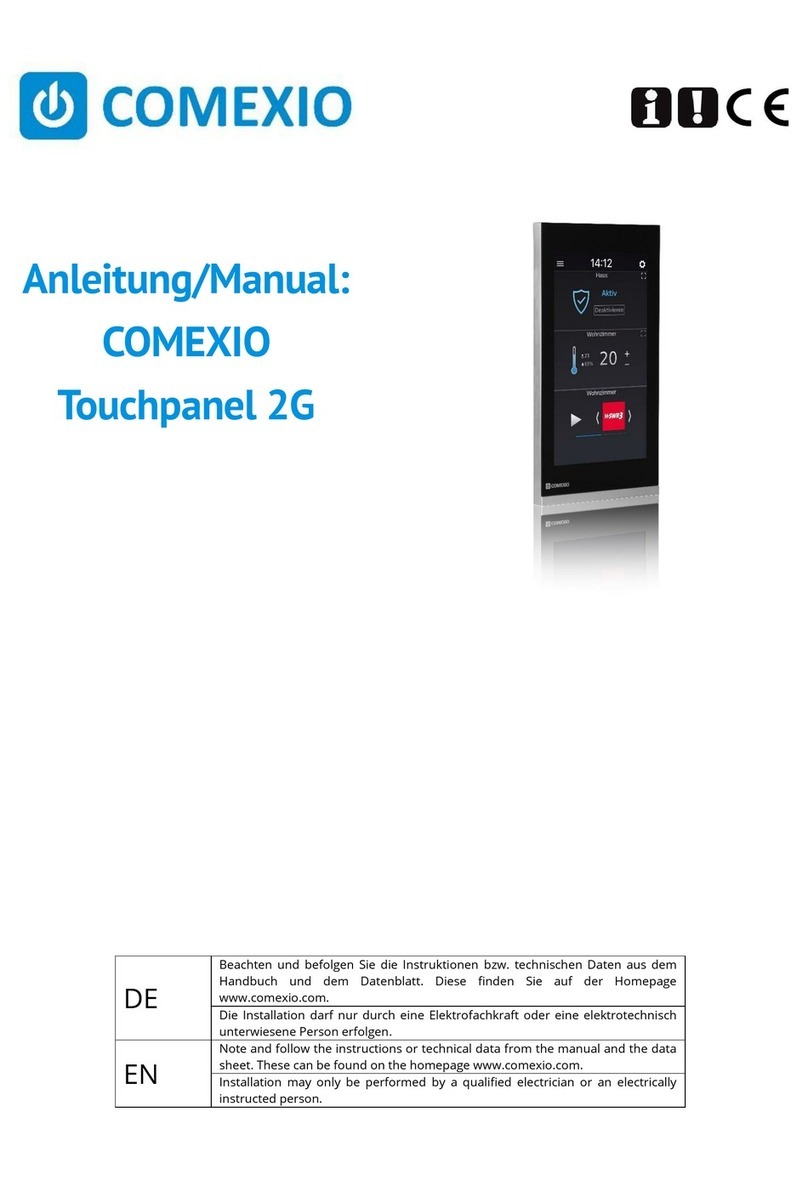 COMEXIO Touchpanel 2G Manuel utilisateur