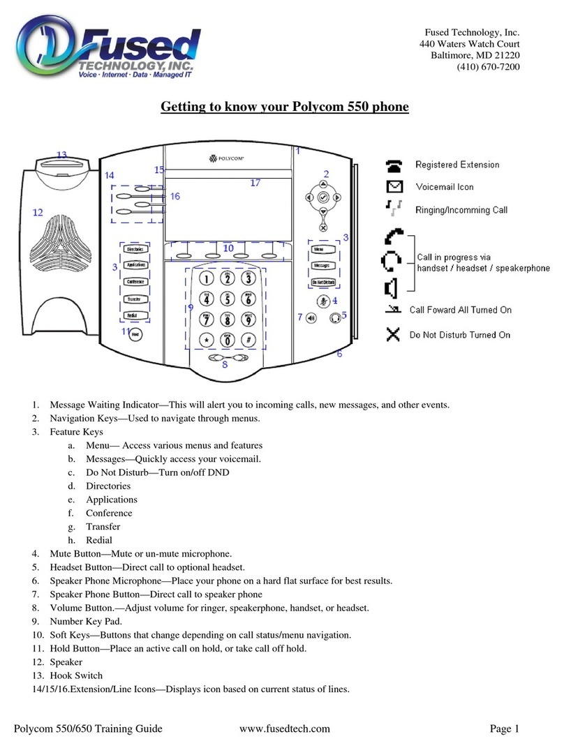 Polycom 550 Instructions de montage