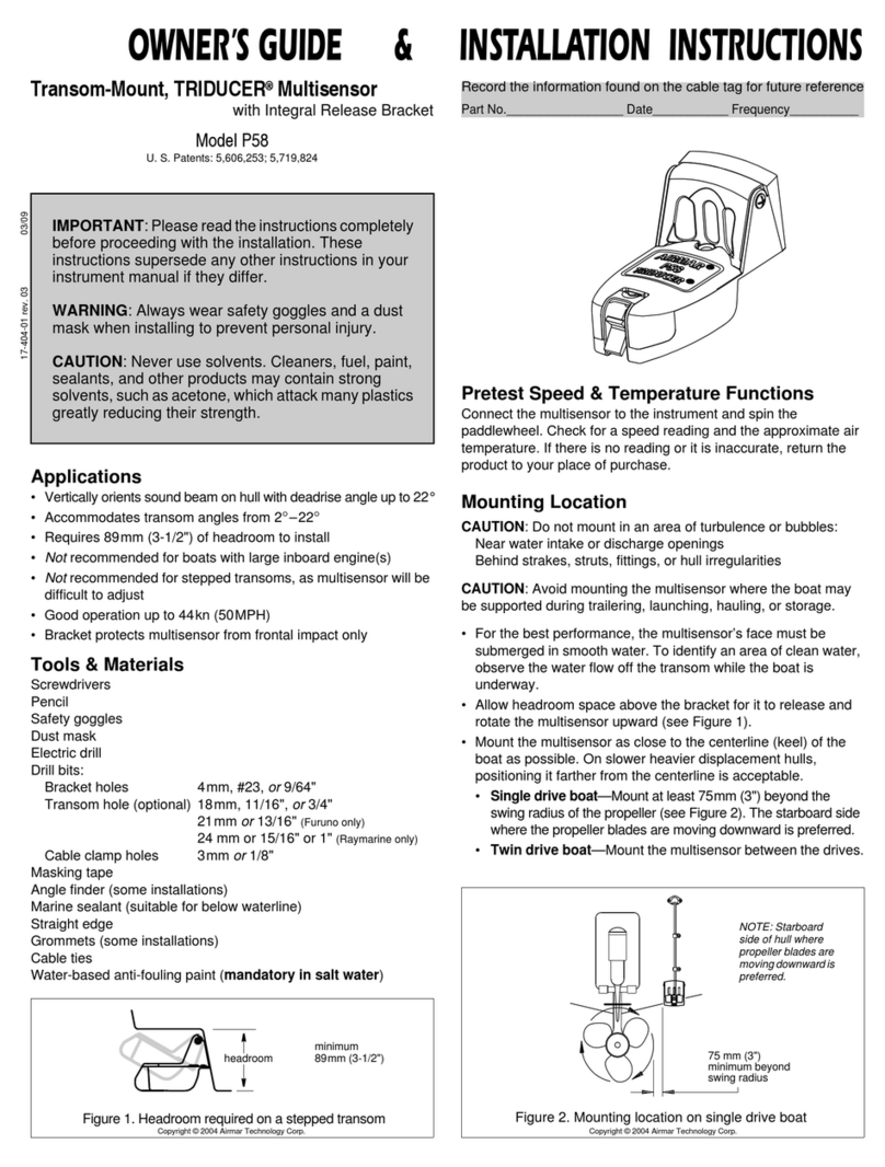 Airmar TRIDUCER P58 Document technique Airmar TRIDUCER P58 Document technique