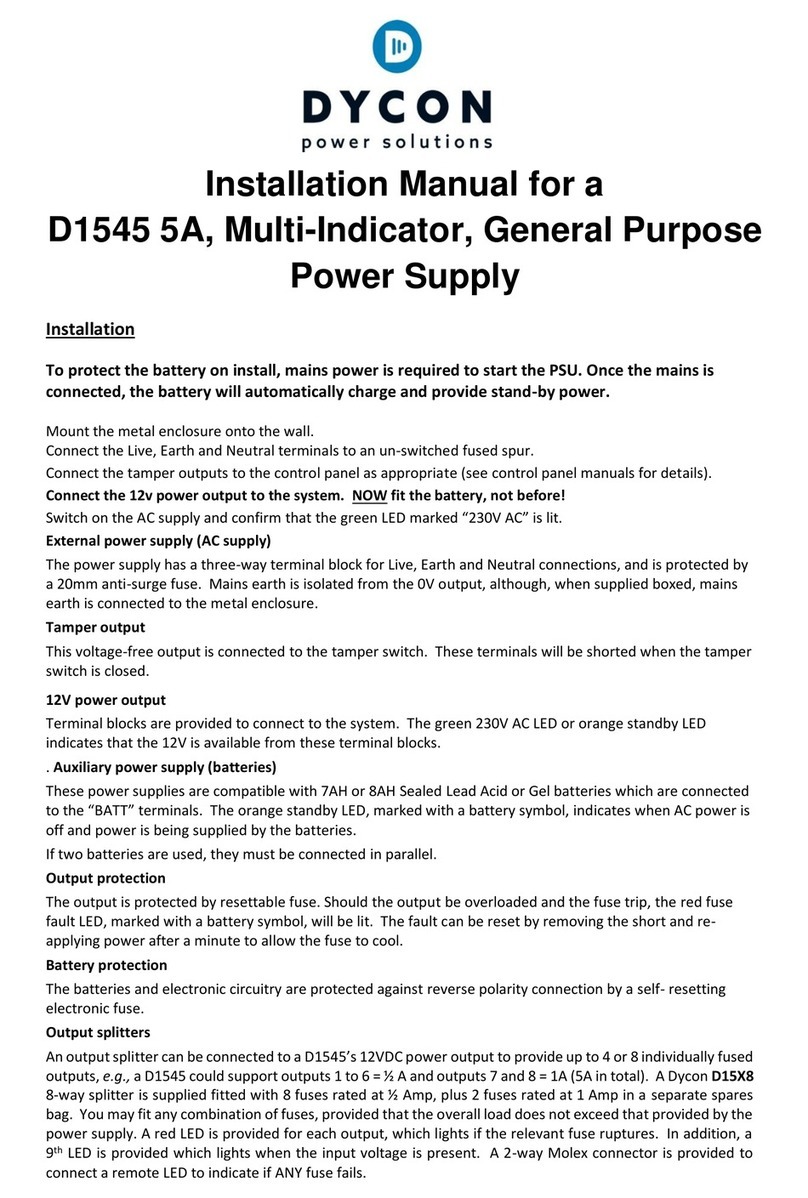 Dycon D1545 Manuel utilisateur