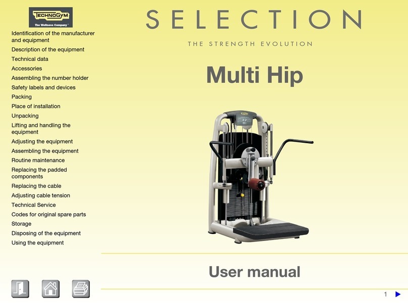 Technogym Selection Multi Hip Manuel utilisateur