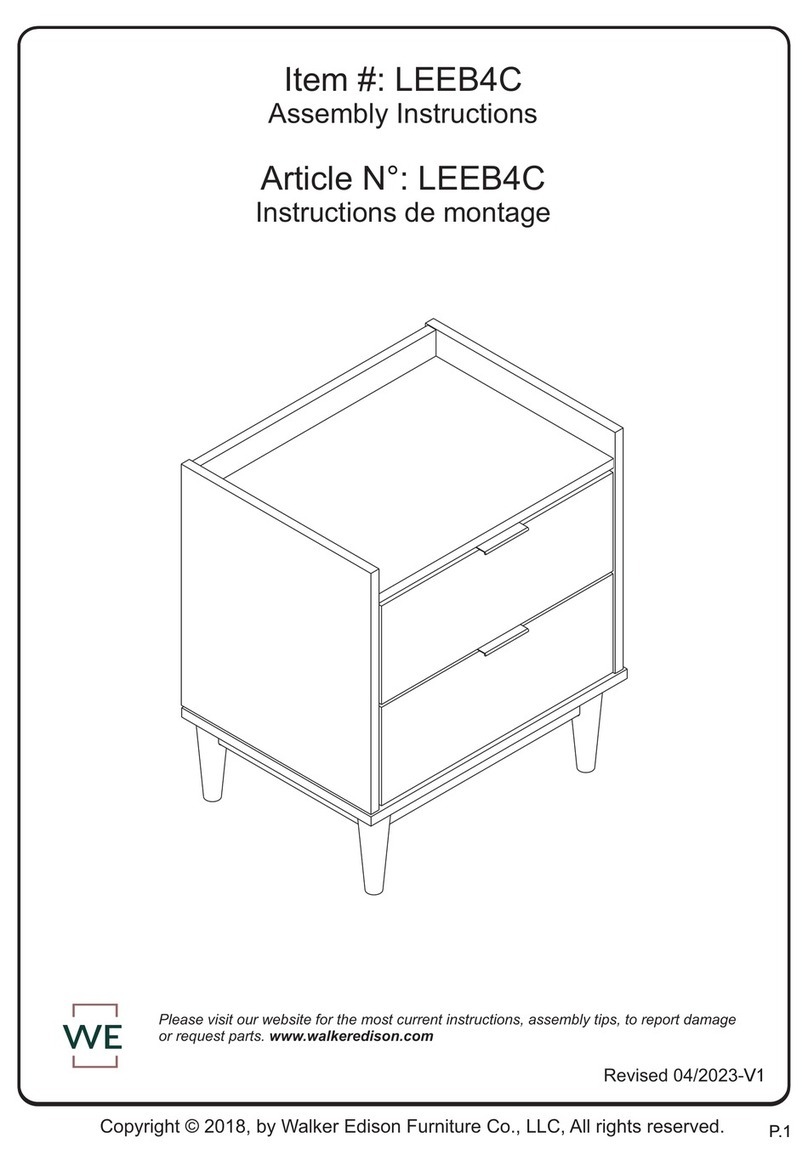 Walker Edison LEEB4C Manuel utilisateur