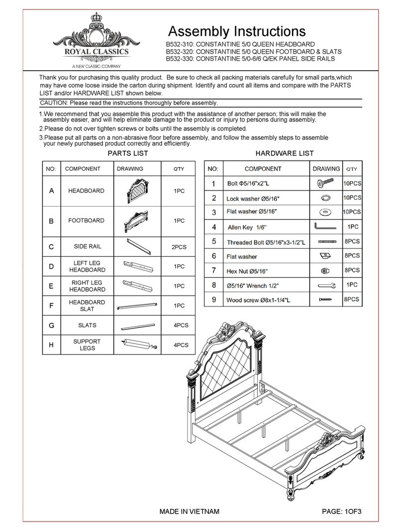 Royal Classics CONSTANTINE B532-310 Manuel utilisateur