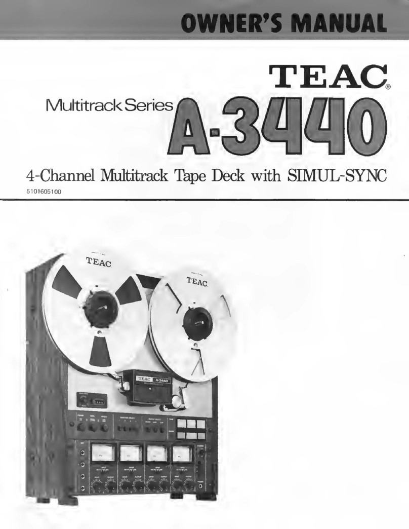 Teac Multitrack Series Manuel utilisateur Teac Multitrack Series Manuel utilisateur