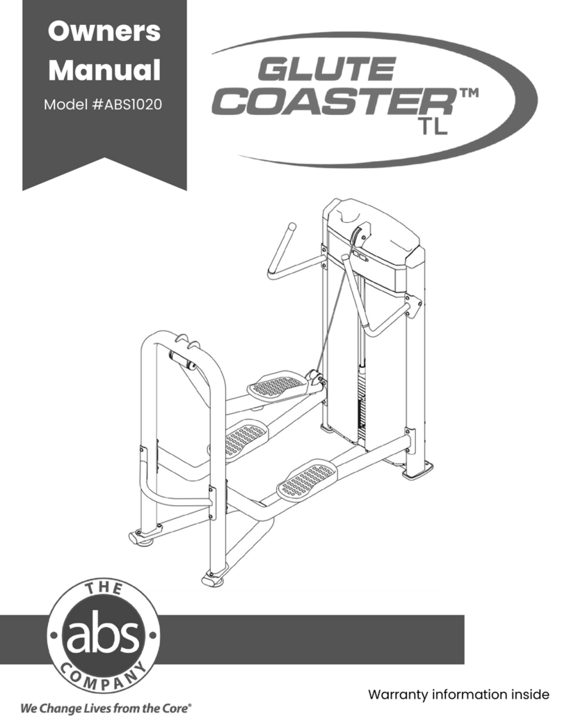 ABS GLUTE COASTER ABS1020 Manuel utilisateur
