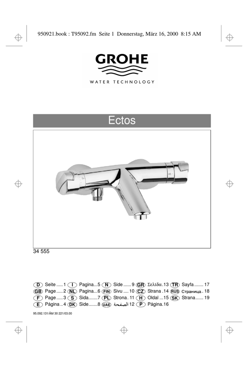 Grohe Ectos 34 555 Manuel utilisateur