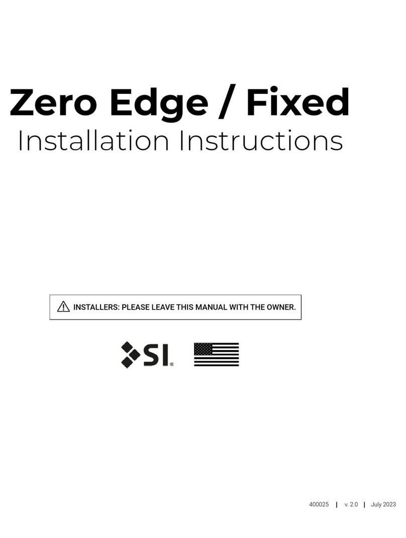 Screen Innovations Zero Edge / Fixed Manuel utilisateur