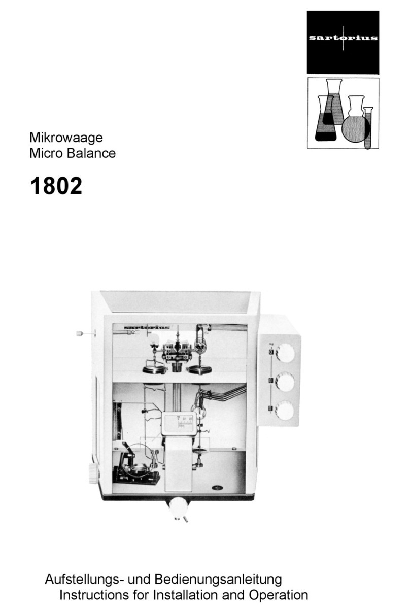 Sartorius 1802 Guide de l'utilisateur