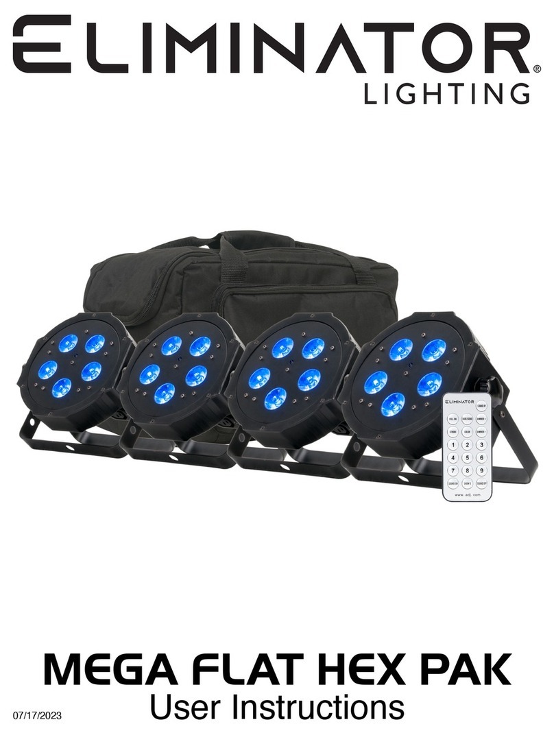 Eliminator Lighting MEGA FLAT HEX PAK Manuel utilisateur