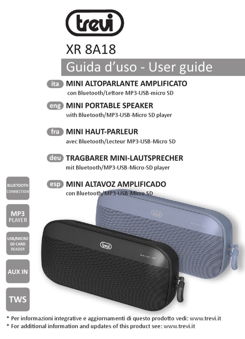 Trevi XR 8A18 Manuel utilisateur Trevi XR 8A18 Manuel utilisateur
