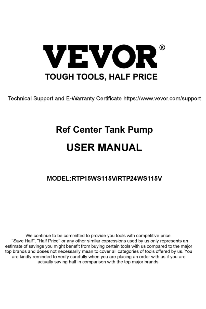 VEVOR RTP15WS115V Manuel utilisateur