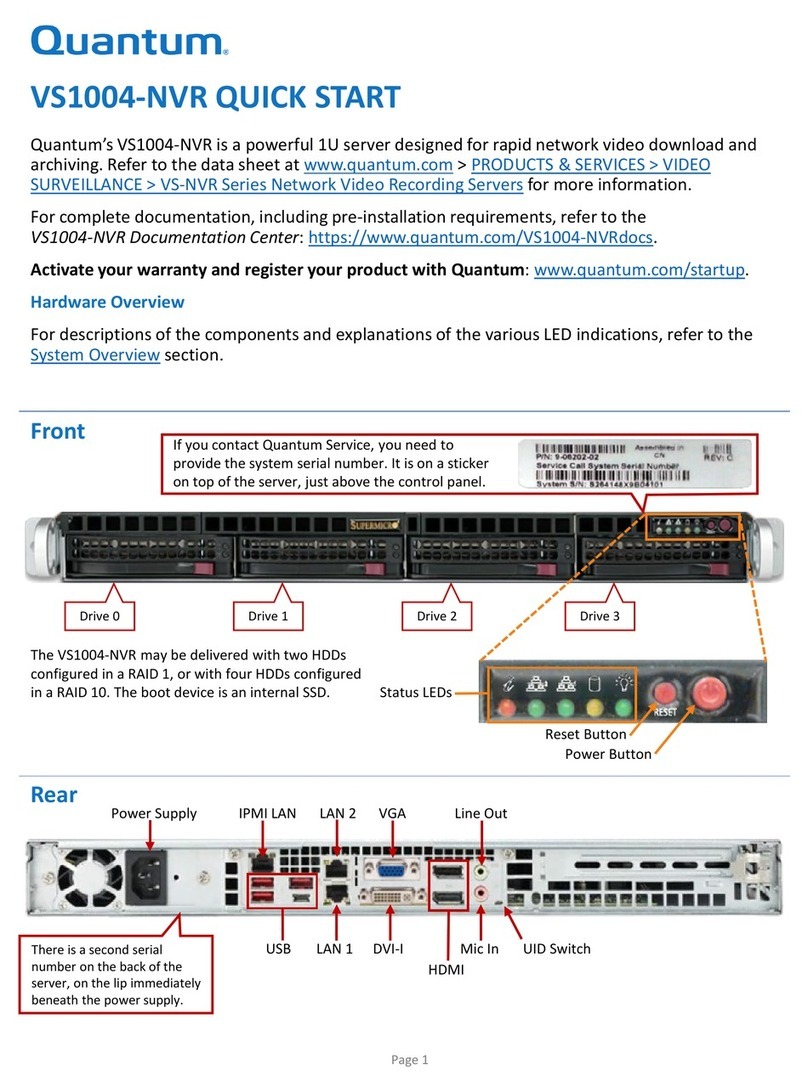Quantum VS1004-NVR Manuel utilisateur