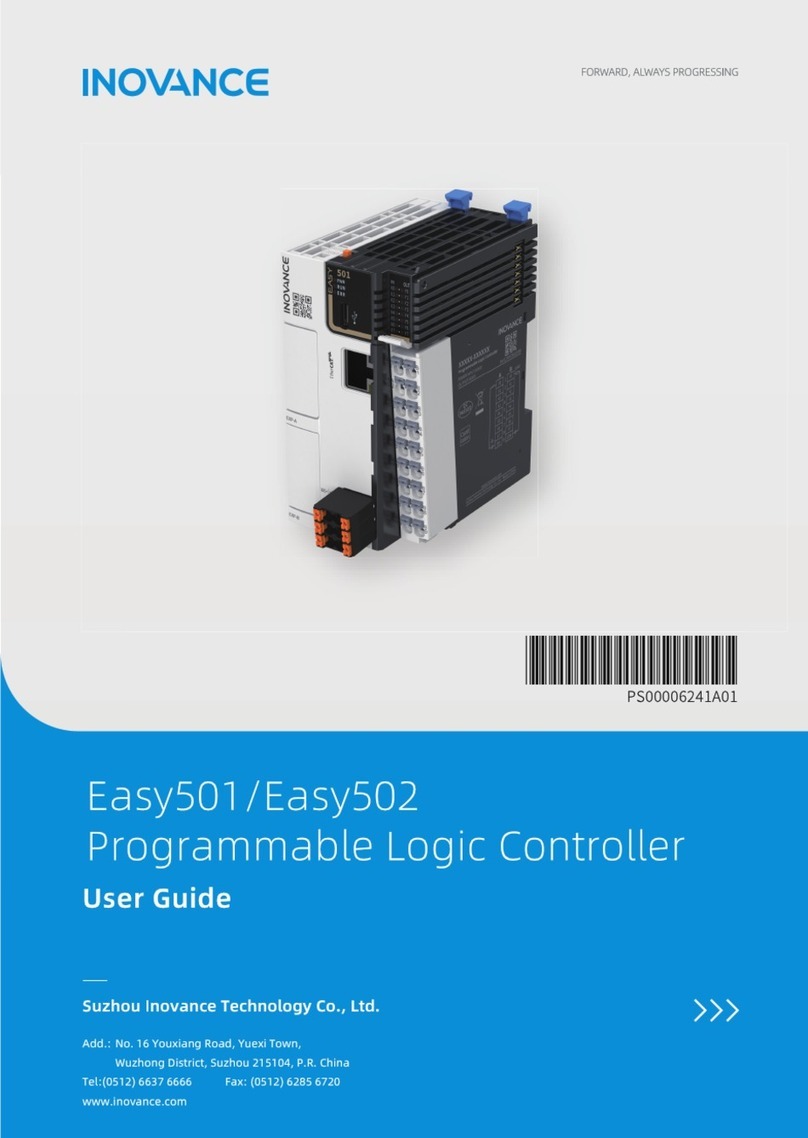 Inovance Easy501 Manuel utilisateur