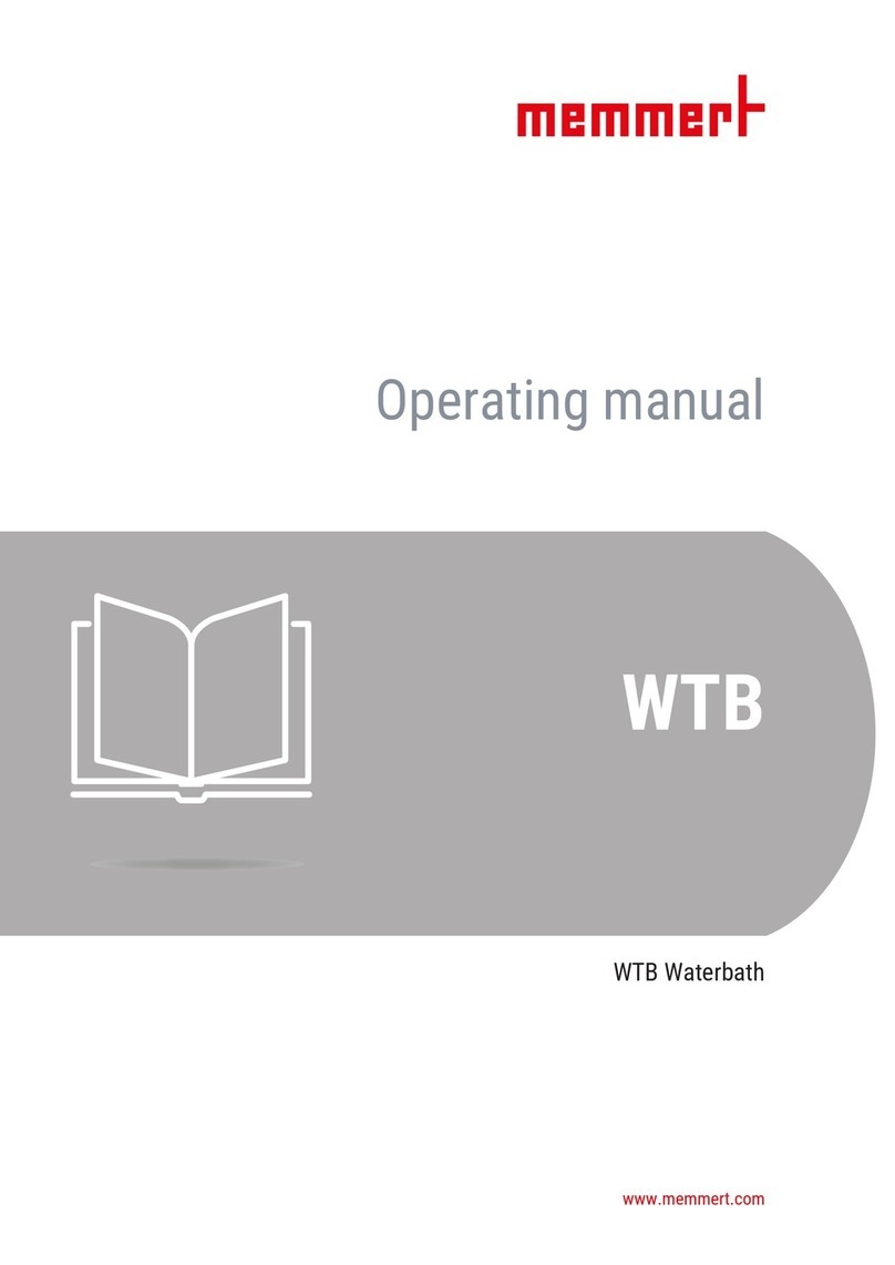 Memmert WTB 50 Manuel utilisateur