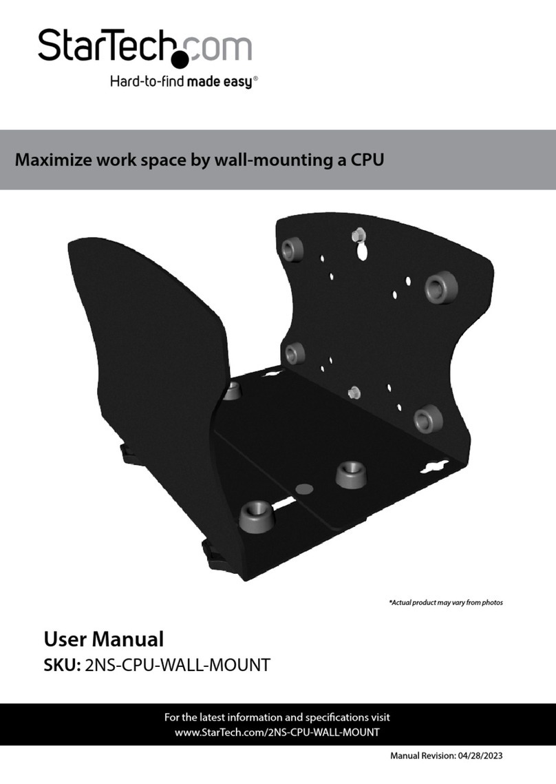 StarTech.com 2NS-CPU-WALL-MOUNT Manuel utilisateur