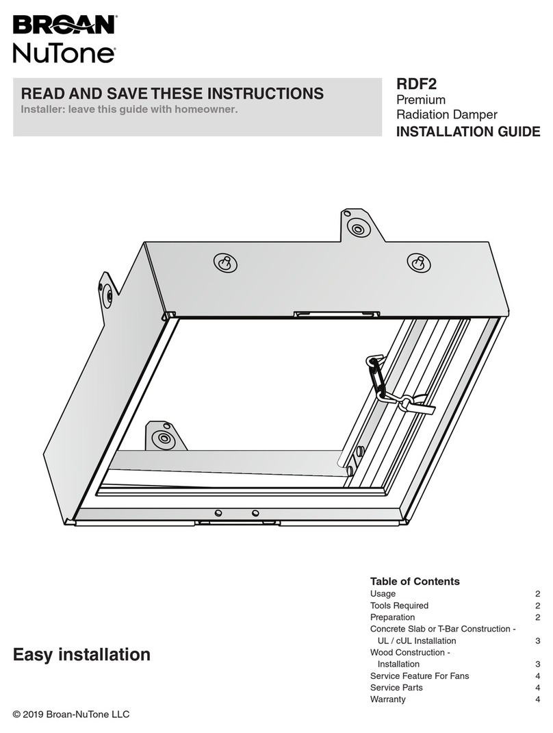 NuTone RDF2 Manuel utilisateur