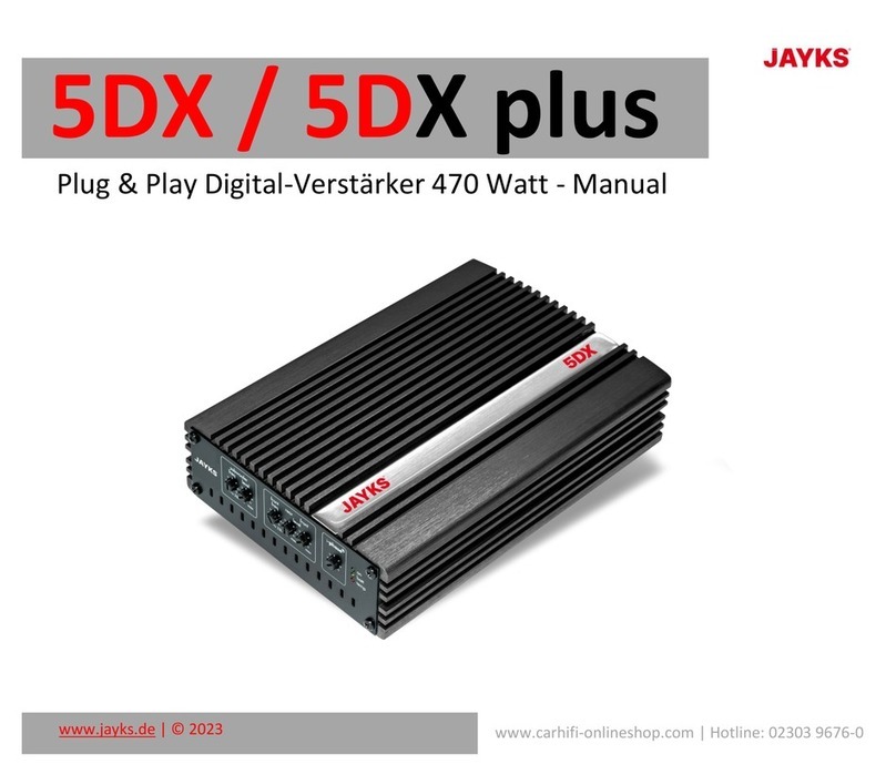 JAYKS 5DX Manuel utilisateur