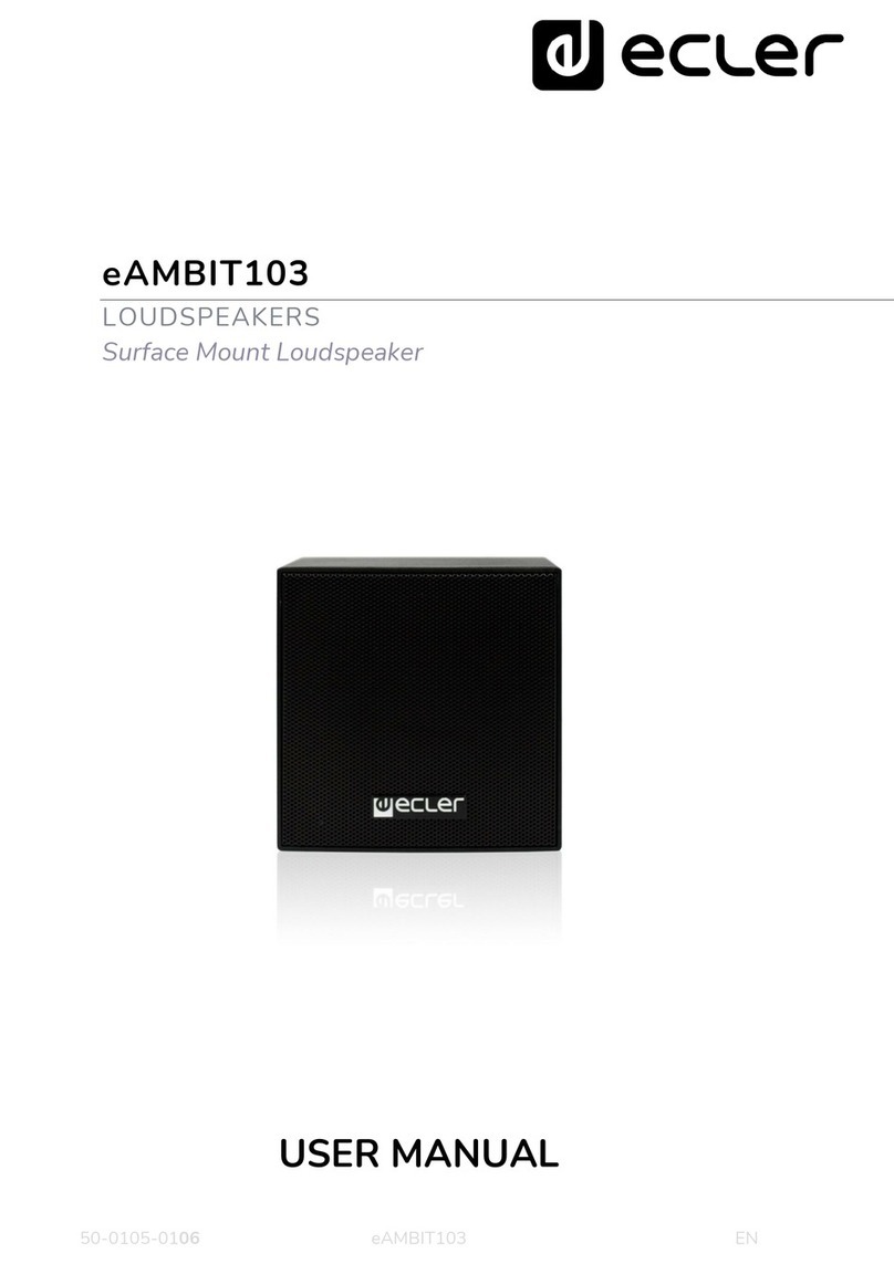 Ecler eAMBIT103 Manuel utilisateur