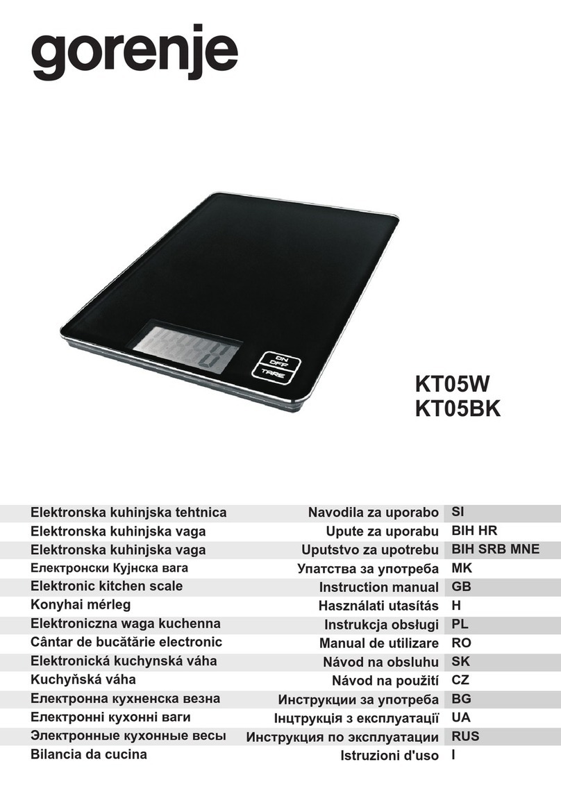 Gorenje KT05W Manuel utilisateur