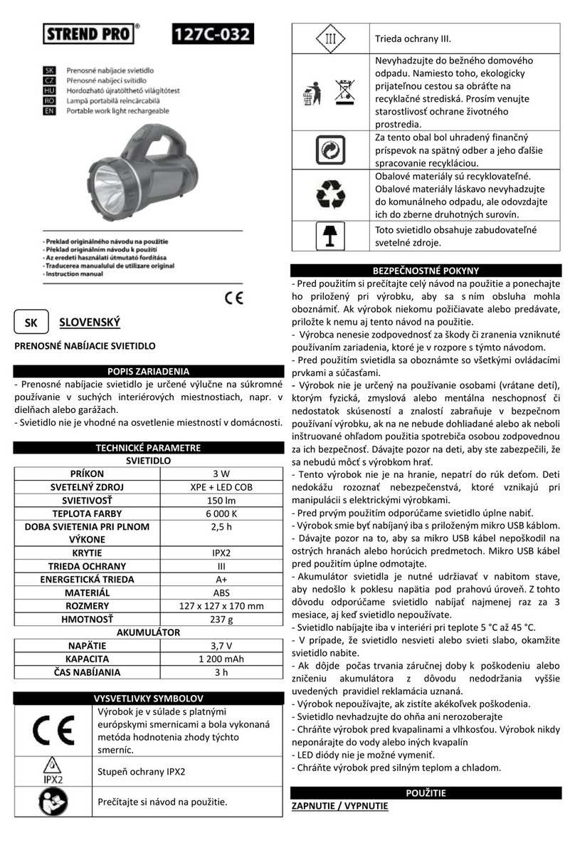 Strend Pro 127C-032 Manuel utilisateur